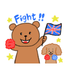 イギリス好きなくまとトイプー3（個別スタンプ：14）