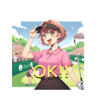 Golf Diva ワンダーランド（個別スタンプ：21）