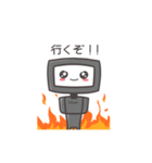 Cute temi robot sticker (Japanese ver)（個別スタンプ：4）