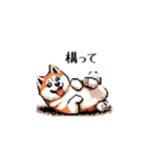 ⚫秋田犬 ［ドット絵］（個別スタンプ：26）