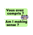 フランス語と英語を学ぼう Vol.1（個別スタンプ：9）