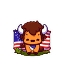 AmericanBison ＆Baldo Eagle（個別スタンプ：7）