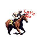 競馬(horse racing)（個別スタンプ：3）