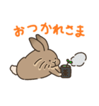 ふわふわうさぎのけだま（個別スタンプ：3）