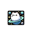 スペースわたあめ ふわねこ（個別スタンプ：2）