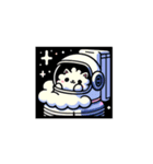 スペースわたあめ ふわねこ（個別スタンプ：6）