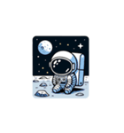 スペースわたあめ ふわねこ（個別スタンプ：7）