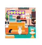 キャットカフェキューティーズ2（個別スタンプ：34）