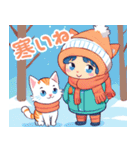 かわいい子猫たちのクリスマス＆冬（個別スタンプ：32）