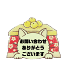 接客業♣お客様宛⑤冬予約受付.連絡大文字（個別スタンプ：32）