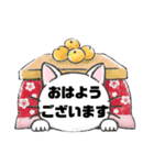 接客業♣お客様宛⑤冬予約受付.連絡大文字（個別スタンプ：37）