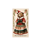 Christmas bear stampsクリスマス熊ちゃん（個別スタンプ：1）