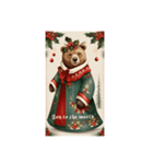 Christmas bear stampsクリスマス熊ちゃん（個別スタンプ：2）