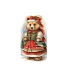 Christmas bear stampsクリスマス熊ちゃん（個別スタンプ：6）