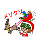 ヘルメット女子クリスマススタンプ（個別スタンプ：2）