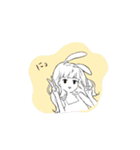 いかにもうさぎ（個別スタンプ：4）