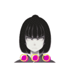 AI美女イラストスタンプ和装ver（個別スタンプ：4）