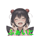 AI美女イラストスタンプ和装ver（個別スタンプ：11）