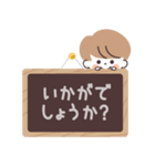 モノトーンmushくん お仕事（個別スタンプ：16）