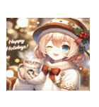 「Snowy Delight: クリスマスチア」（個別スタンプ：7）