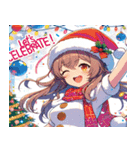 「Snowy Delight: クリスマスチア」（個別スタンプ：9）