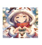 「Snowy Delight: クリスマスチア」（個別スタンプ：14）