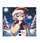 「Snowy Delight: クリスマスチア」（個別スタンプ：16）