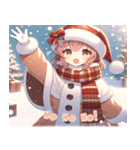 「Snowy Delight: クリスマスチア」（個別スタンプ：23）