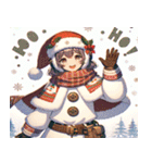 「Snowy Delight: クリスマスチア」（個別スタンプ：24）