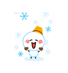 うずまき雪だるま◇冬◇（個別スタンプ：1）