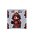 紅の甲冑武将スタンプ！（個別スタンプ：7）