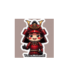 紅の甲冑武将スタンプ！（個別スタンプ：9）