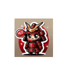 紅の甲冑武将スタンプ！（個別スタンプ：26）