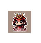 紅の甲冑武将スタンプ！（個別スタンプ：33）