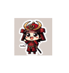 紅の甲冑武将スタンプ！（個別スタンプ：36）