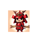 紅の甲冑武将スタンプ！（個別スタンプ：37）