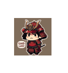 紅の甲冑武将スタンプ！（個別スタンプ：40）