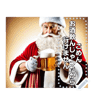 【酒】ビール大好きサンタクロース（個別スタンプ：12）