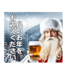 【酒】ビール大好きサンタクロース（個別スタンプ：24）