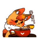 Honeyfox-超ポジティブな日常（個別スタンプ：4）