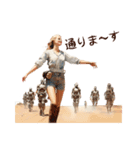 水彩画の女性たち（個別スタンプ：15）