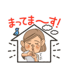 hard working girl（個別スタンプ：22）