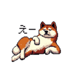 ドット絵 秋田犬 日常会話 40種（個別スタンプ：18）