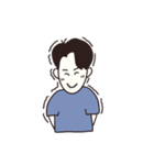 絵だけで伝える日常男子（個別スタンプ：7）