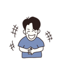 絵だけで伝える日常男子（個別スタンプ：8）