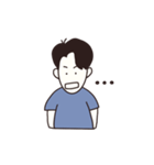 絵だけで伝える日常男子（個別スタンプ：9）