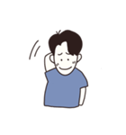 絵だけで伝える日常男子（個別スタンプ：21）