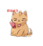 もふもふニャンコ♡冬（個別スタンプ：1）