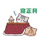 冬のふわふわ猫たち（個別スタンプ：40）