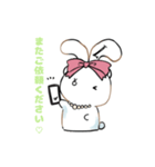 【うさぎのミルク】ラテちのLINEスタンプ（個別スタンプ：3）